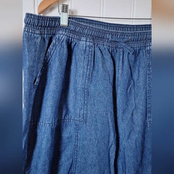 Karen Scott Denim Capri Pants XL – Casual Cotton Blue - Picture 4 of 12